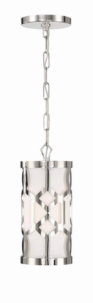 Crystorama Crystorama Libby Langdon Jennings 1 Light Polished Nickel Mini Pendant