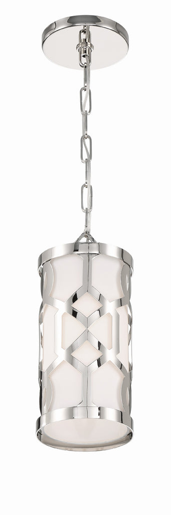 Crystorama Crystorama Libby Langdon Jennings 1 Light Polished Nickel Mini Pendant