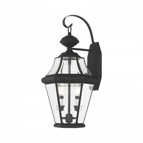 2 Light Black Outdoor Wall Lantern Livex