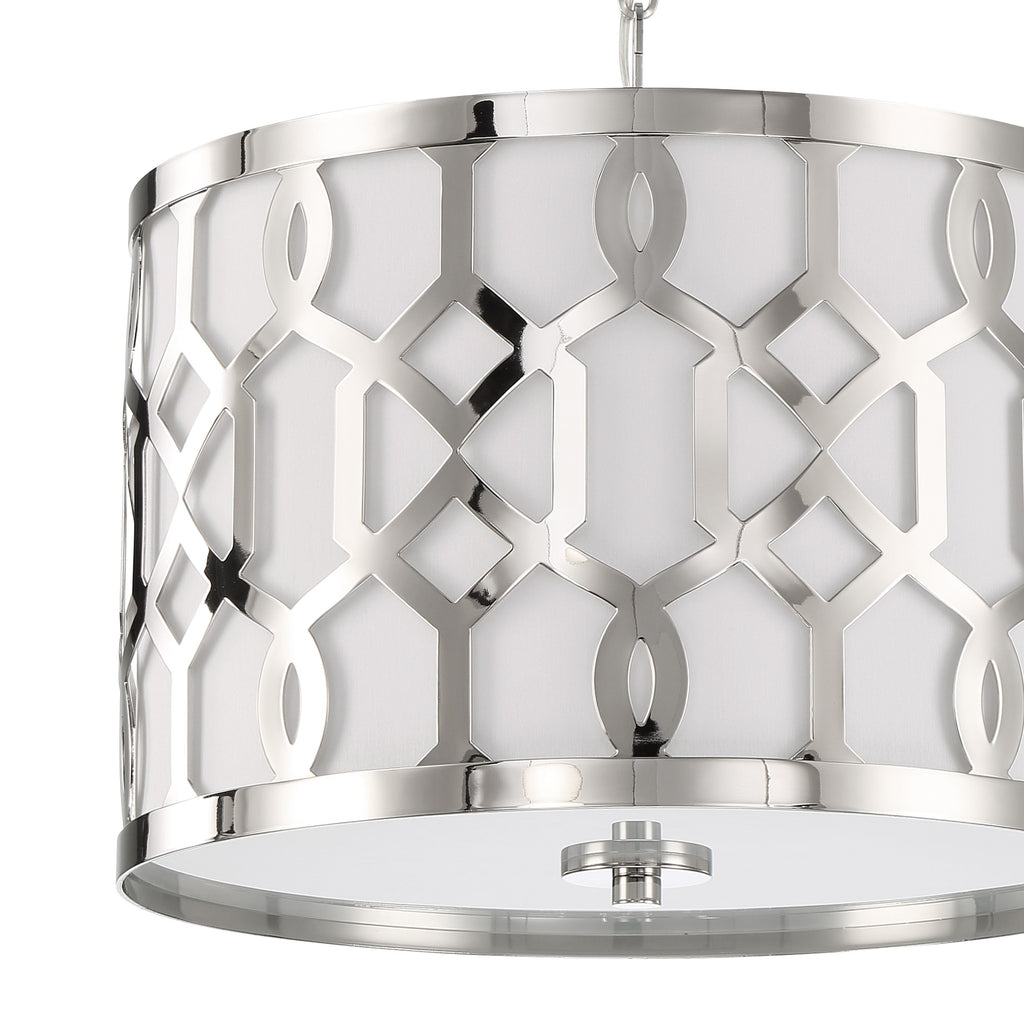 Crystorama Crystorama Libby Langdon Jennings 3 Light Polished Nickel Chandelier