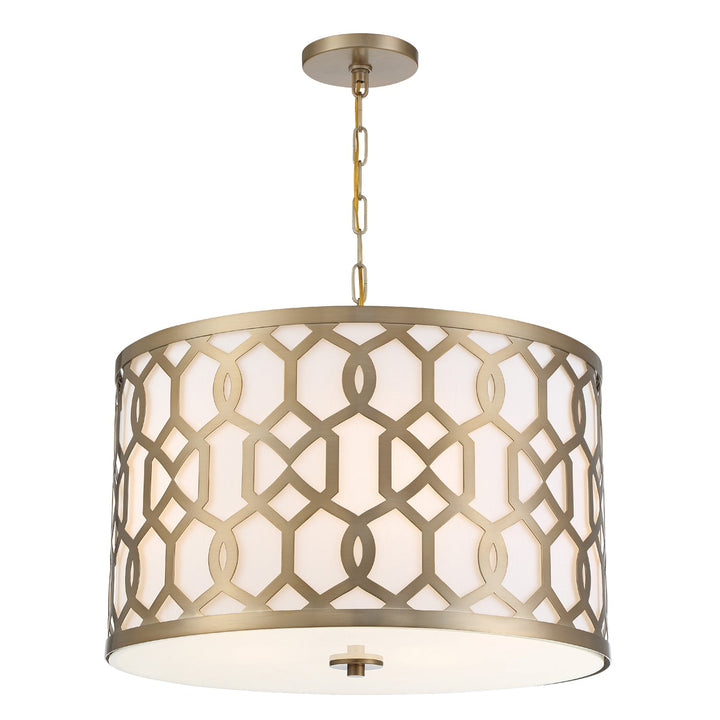 Crystorama Crystorama Libby Langdon Jennings 5 Light Aged Brass Chandelier