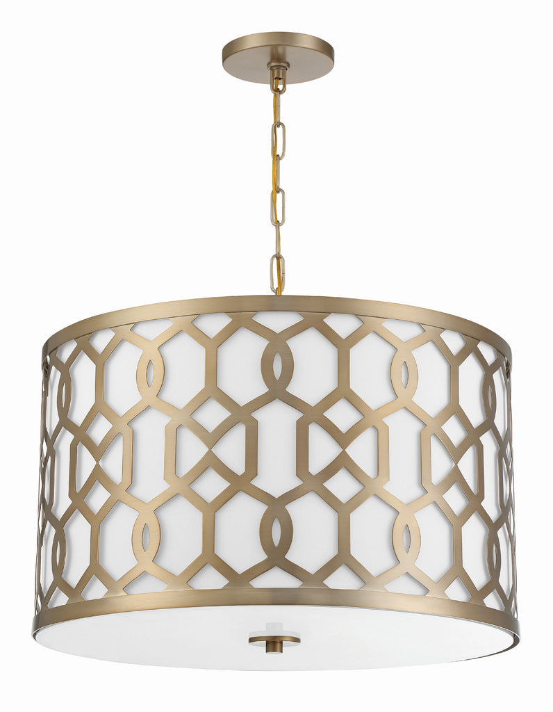 Crystorama Crystorama Libby Langdon Jennings 5 Light Aged Brass Chandelier