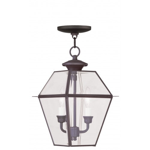 2 Light Bronze Outdoor Lantern Livex