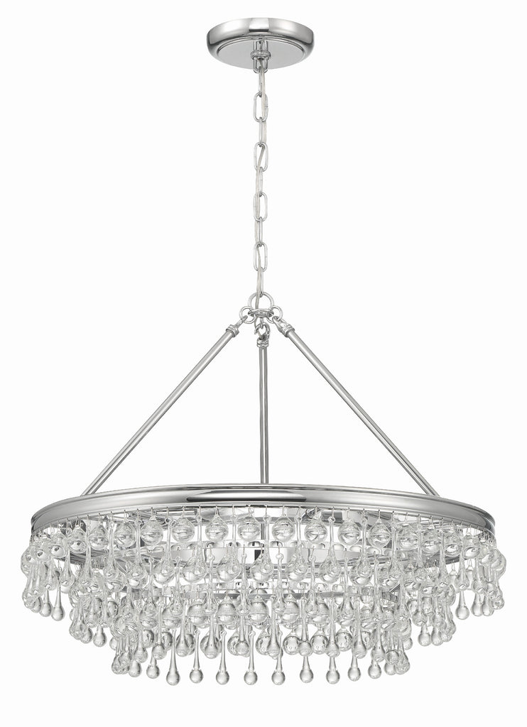 Crystorama Crystorama Calypso 6 Light Polished Chrome Chandelier