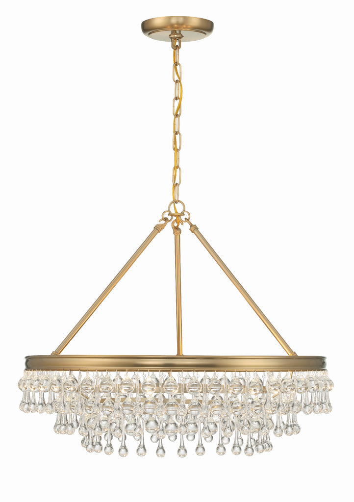 Crystorama Crystorama Calypso 6 Light Vibrant Gold Chandelier