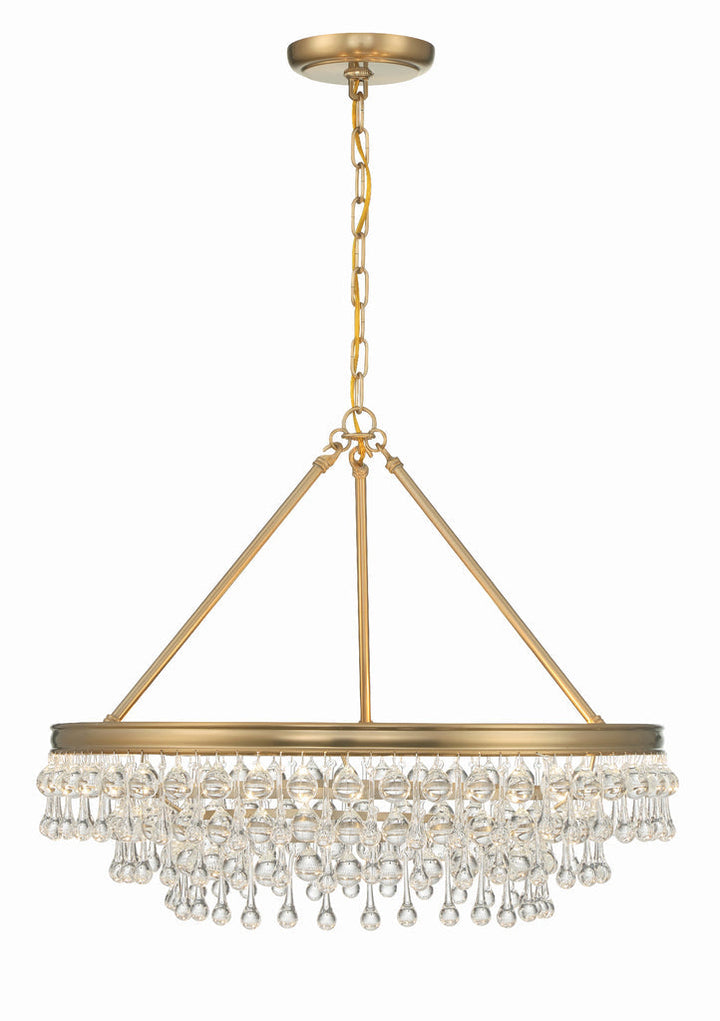 Crystorama Crystorama Calypso 6 Light Vibrant Gold Chandelier