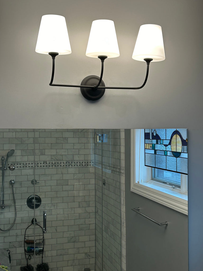 Crystorama Crystorama Libby Langdon Sylvan 3 Light Black Forged Bathroom Vanity