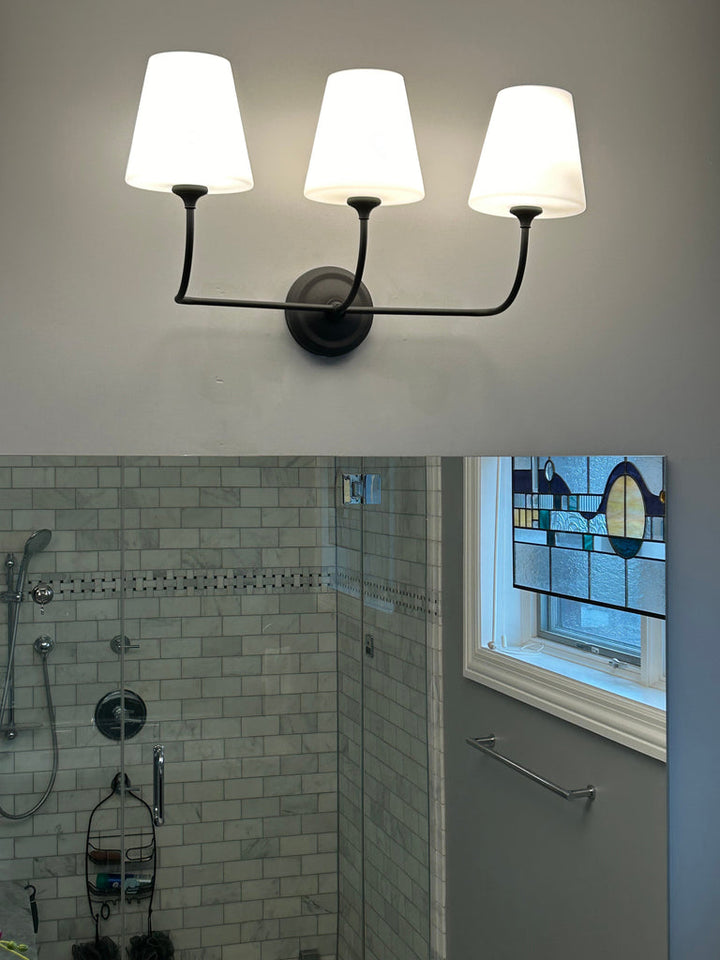 Crystorama Crystorama Libby Langdon Sylvan 3 Light Black Forged Bathroom Vanity