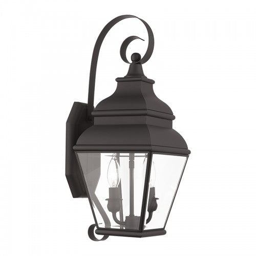 2 Light Bronze Outdoor Wall Lantern Livex