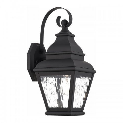 1 Light Black Outdoor Wall Lantern Livex