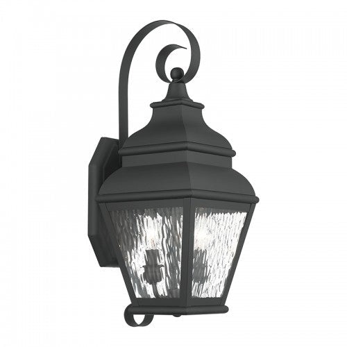 2 Light Black Outdoor Wall Lantern Livex