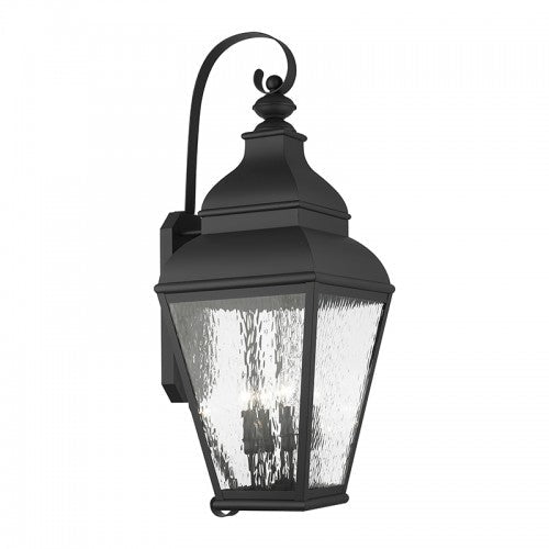 4 Light Black Outdoor Wall Lantern Livex