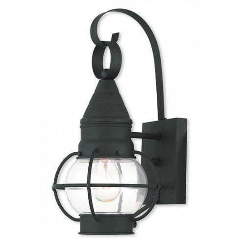 1 Light Black Outdoor Wall Lantern Livex