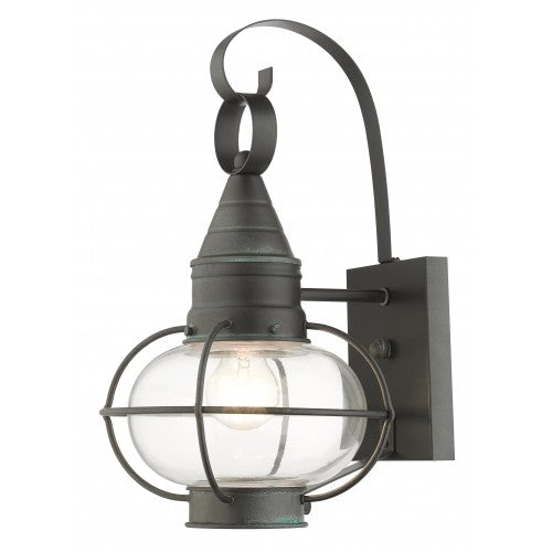 1 Light Charcoal Outdoor Wall Lantern Livex