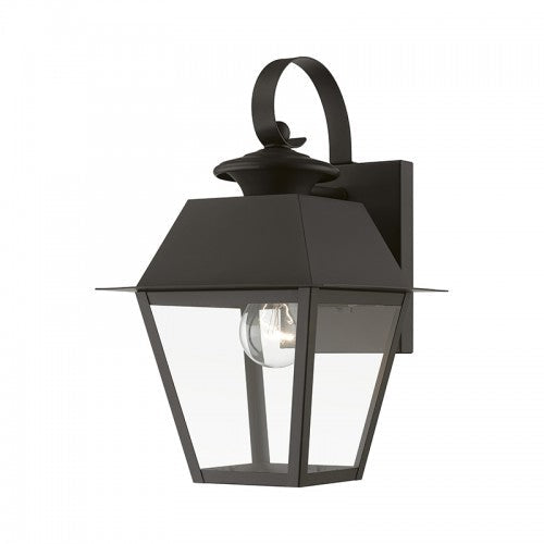 1 Light Bronze Outdoor Small Wall Lantern Livex