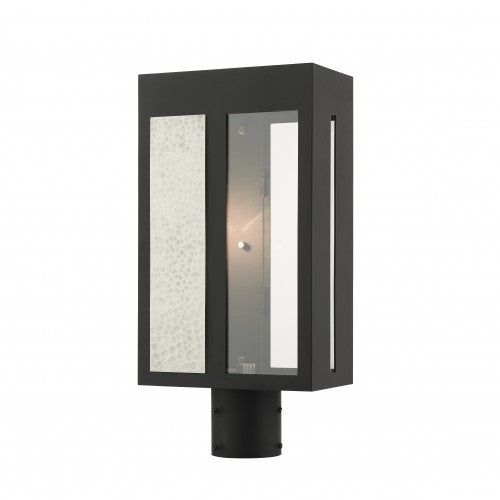 1 Light Black Outdoor Post Top Lantern Livex