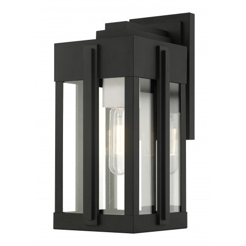 1 Light Black Outdoor Wall Lantern Livex