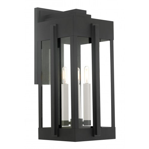 3 Light Black Outdoor Wall Lantern Livex