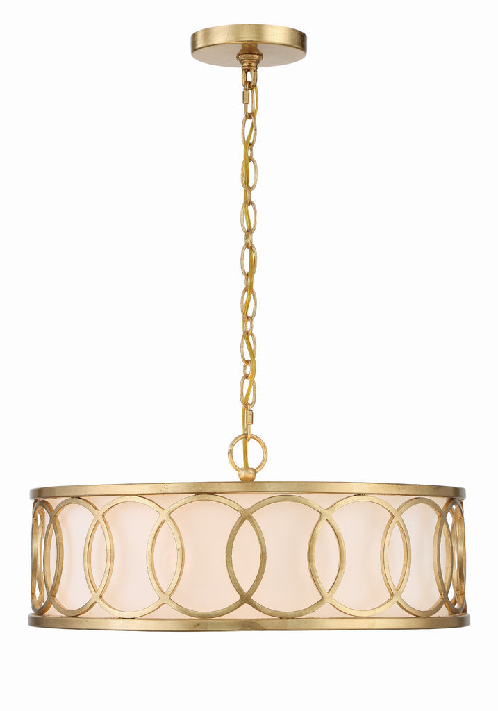 Crystorama Crystorama Libby Langdon Graham 6 Light Antique Gold Chandelier