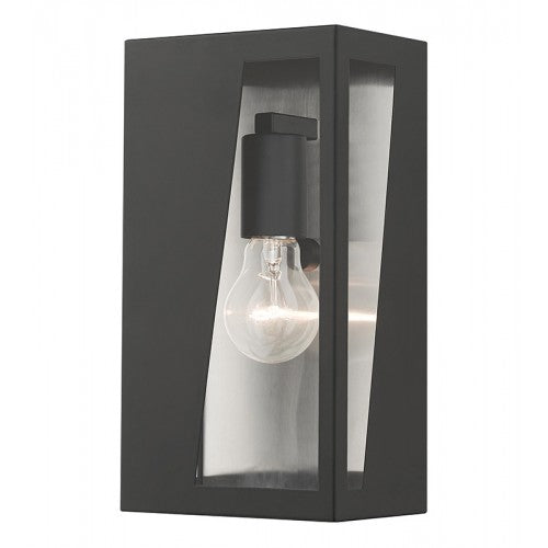 1 Light Black Outdoor Medium ADA Wall Lantern Livex