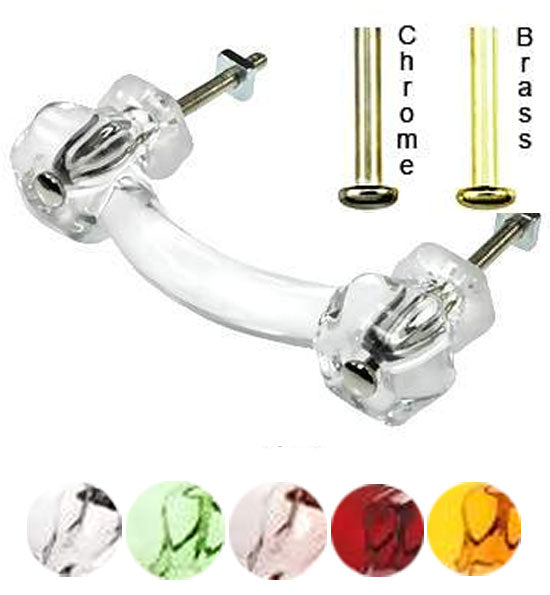 COPPER MOUNTAIN HARDWARE Authentic Glass Drawer Handles & Furniture Pulls  in 14 Colors