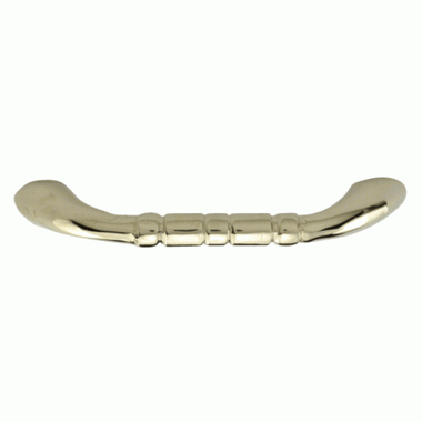 3 1/2 Inch Overall (3 Inch c-c) Solid Brass Traditional Pull (Polished Chrome Finish) COPPER MOUNTAIN HARDWARE