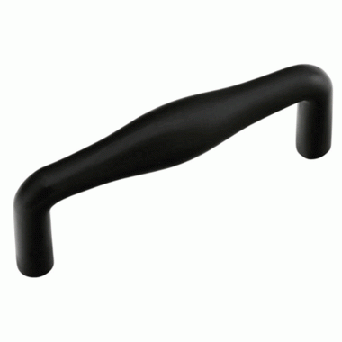 Emtek 3 1/4 Inch Overall (3 Inch c-c) Dane Pull (Matte Black Finish) EMTEK