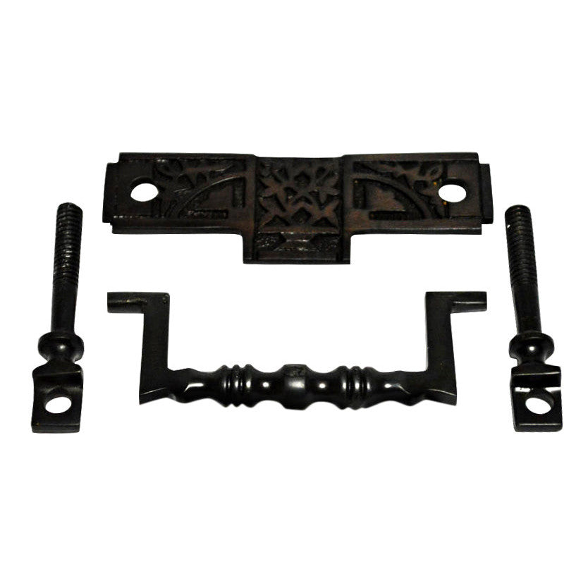 3 3/8 Inch (2 3/4 Inch c-c) Leaf Deco Bail Pull