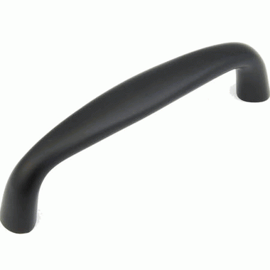 3 3/8 Inch (3 Inch c-c) Traditional Designs Cabinet Pull (Matte Black Finish) SCHAUB