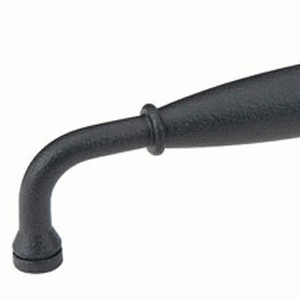 3 3/8 Inch (3 Inch c-c) Wrought Steel Normandy Fixed Pull (Matte Black Finish) EMTEK