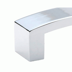 3 3/8 Inch Overall (3 Inch c-c) Bauhaus Pull (Polished Chrome Finish) EMTEK