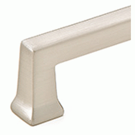 3 7/8 Inch (3 1/2 Inch c-c) Solid Brass Alexander Pull (Brushed Nickel Finish) EMTEK