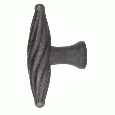 3 Inch Tuscany Bronze Twist Finger Knob (Medium Bronze) EMTEK