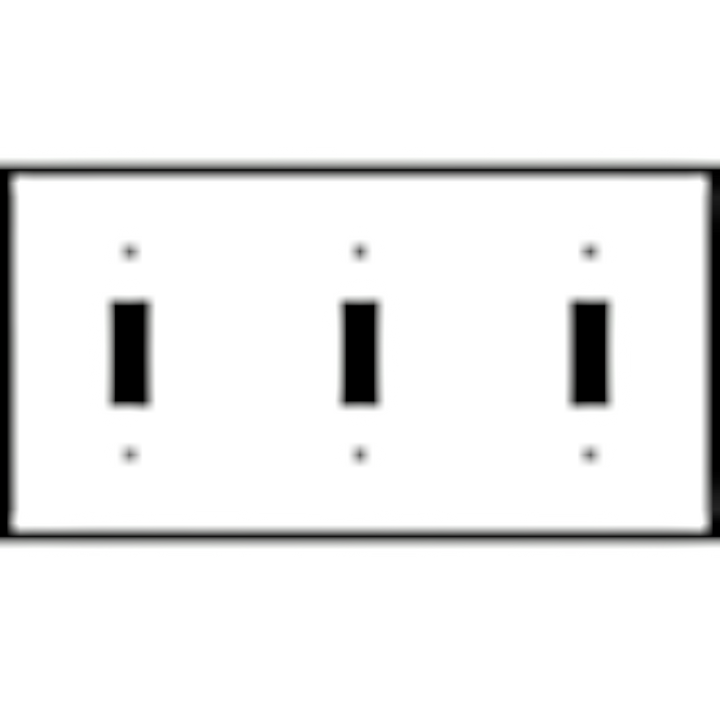 Bamboo Style Wall Plate (Bright Nickel Finish)