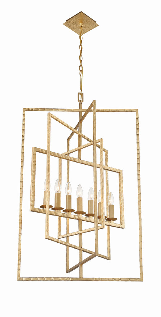 Crystorama Crystorama Capri 7 Light Antique Gold Chandelier