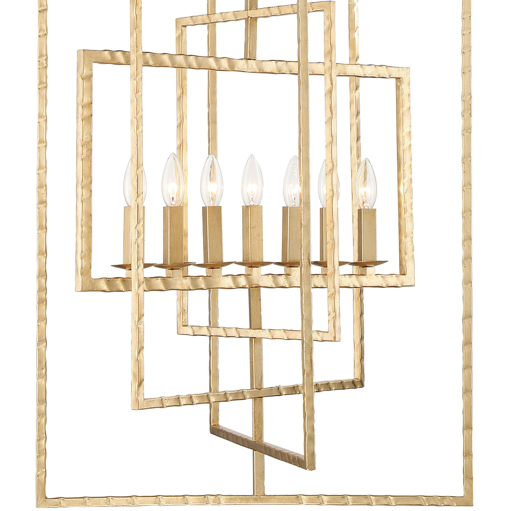Crystorama Crystorama Capri 7 Light Antique Gold Chandelier