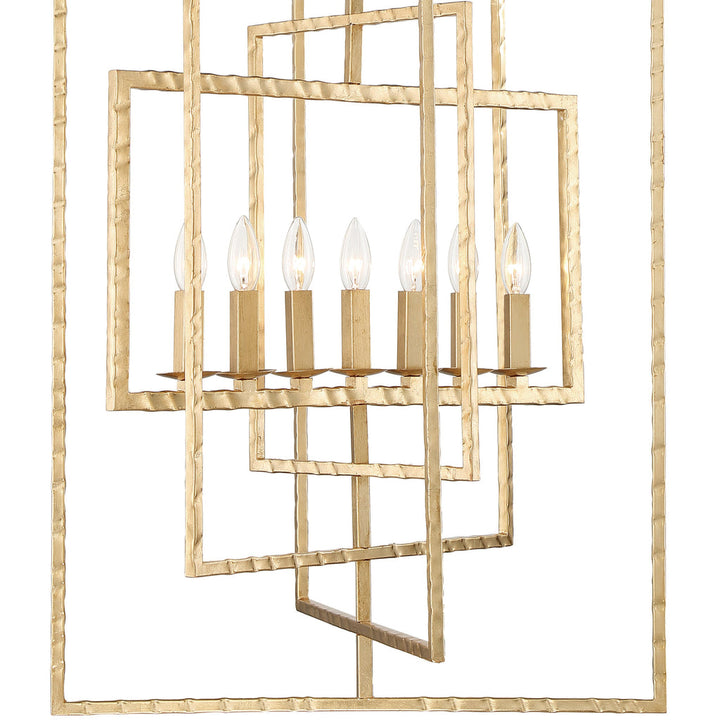 Crystorama Crystorama Capri 7 Light Antique Gold Chandelier