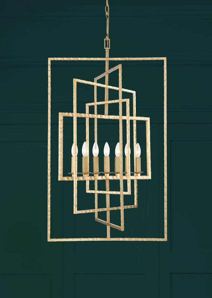 Crystorama Crystorama Capri 7 Light Antique Gold Chandelier