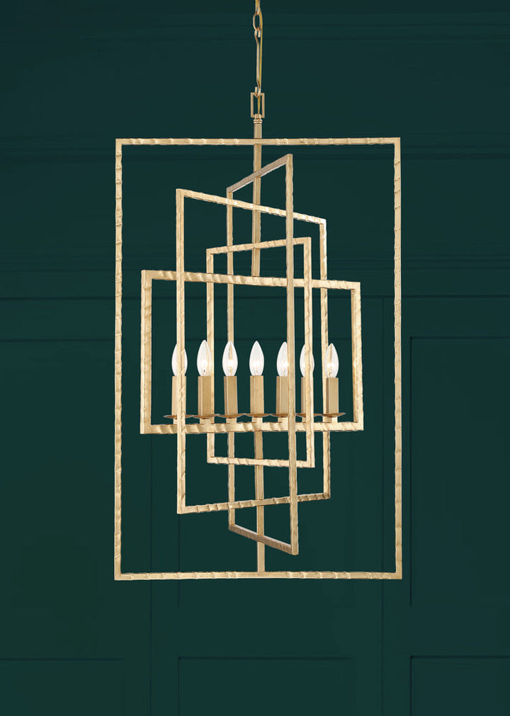 Crystorama Crystorama Capri 7 Light Antique Gold Chandelier