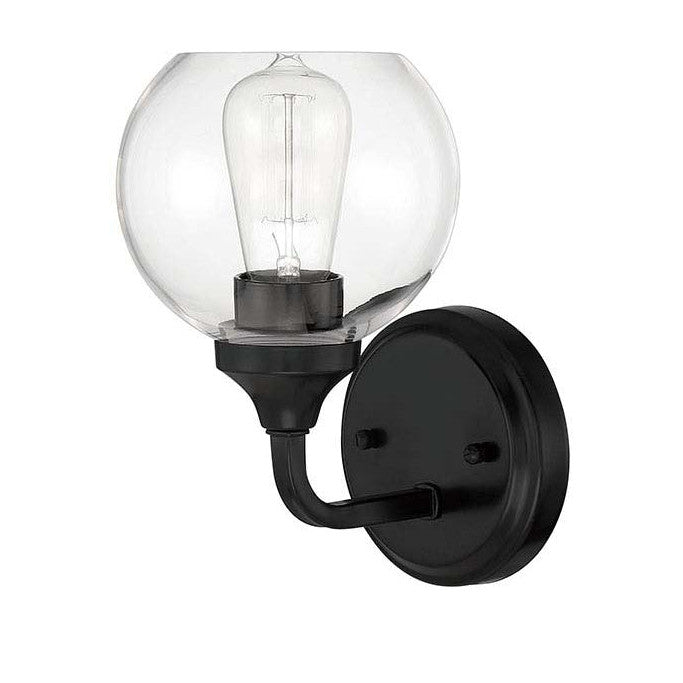 Glenda 1 Light Wall Sconce in Flat Black CRAFTMADE