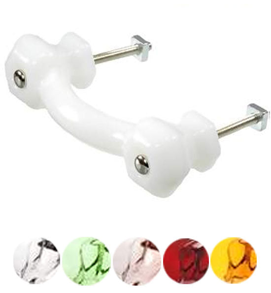 COPPER MOUNTAIN HARDWARE Authentic Glass Drawer Handles & Furniture Pulls  in 14 Colors