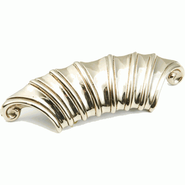 4 1/2 Inch (2 Inch c-c) Symphony French Court Cup Pull (White Bronze Finish) SCHAUB