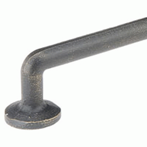 4 1/2 Inch (3 1/2 Inch c-c) Sandcast Bronze Rod Pull (Medium Bronze Finish) EMTEK