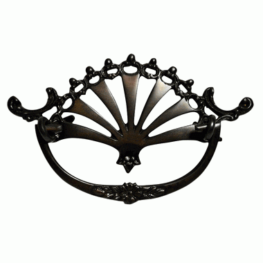 4 1/2 Inch (3 Inch c-c) Horizon Art Deco Bail Pull (Black Bronze Finish) COPPER MOUNTAIN HARDWARE