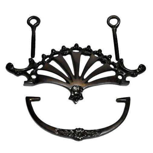 4 1/2 Inch (3 Inch c-c) Horizon Art Deco Bail Pull (Black Bronze Finish) COPPER MOUNTAIN HARDWARE