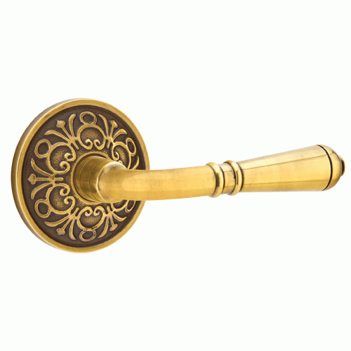 Emtek Solid Brass Turino Lever With Lancaster Rosette (Many Finishes Available) EMTEK