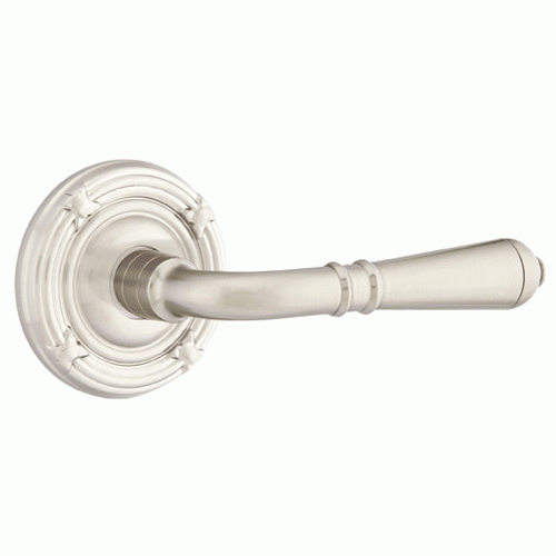 Emtek Solid Brass Turino Lever With Ribbon & Reed Rosette (Many Finishes Available) EMTEK