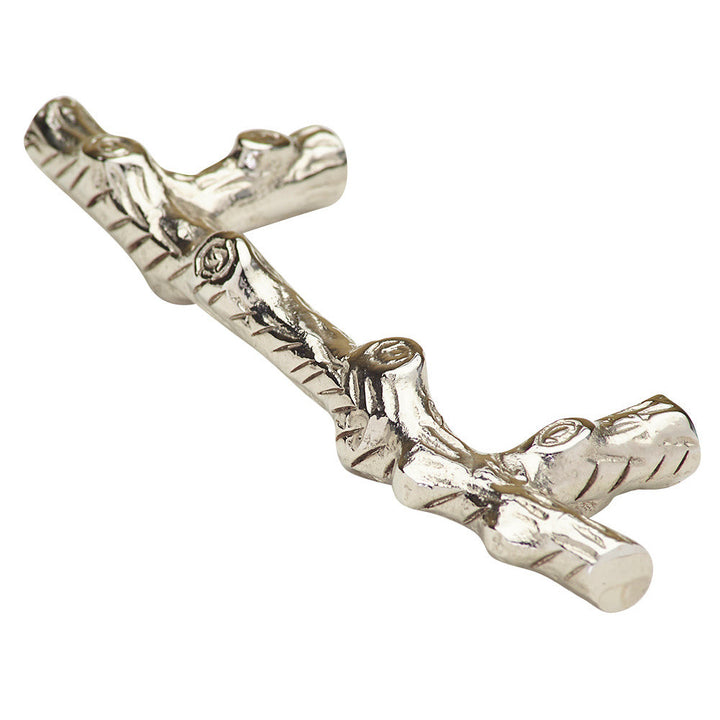 4 1/2 Solid Brass Inch Tree Branch Pull (Polished Chrome Finish) COPPER MOUNTAIN HARDWARE