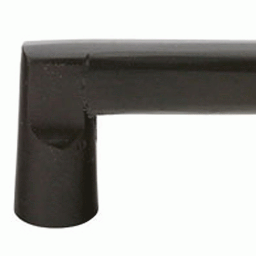 4 1/8 Inch (3 1/2 Inch c-c) Sandcast Bronze Rail Pull (Matte Black Finish) EMTEK