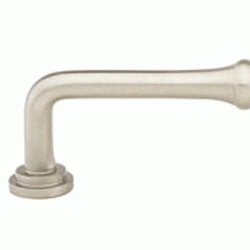 4 1/8 Inch (3 1/2 Inch c-c) Solid Brass Spindle Pull (Brushed Nickel Finish) EMTEK